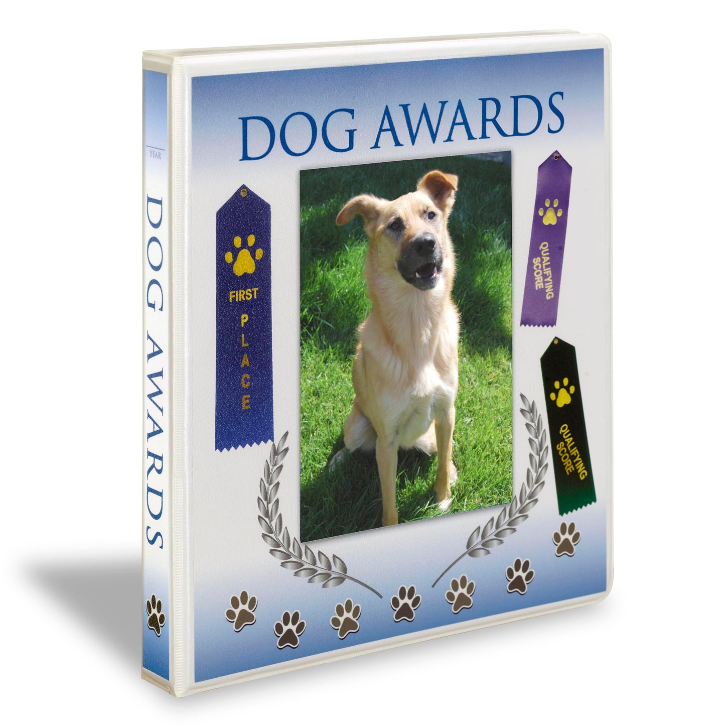 Mercurydean Dog Show Award Ribbon Display Binder Organizer Storage Holder Ribbons Pet Awards Certificates Pictures 15 Pages Sheets and More