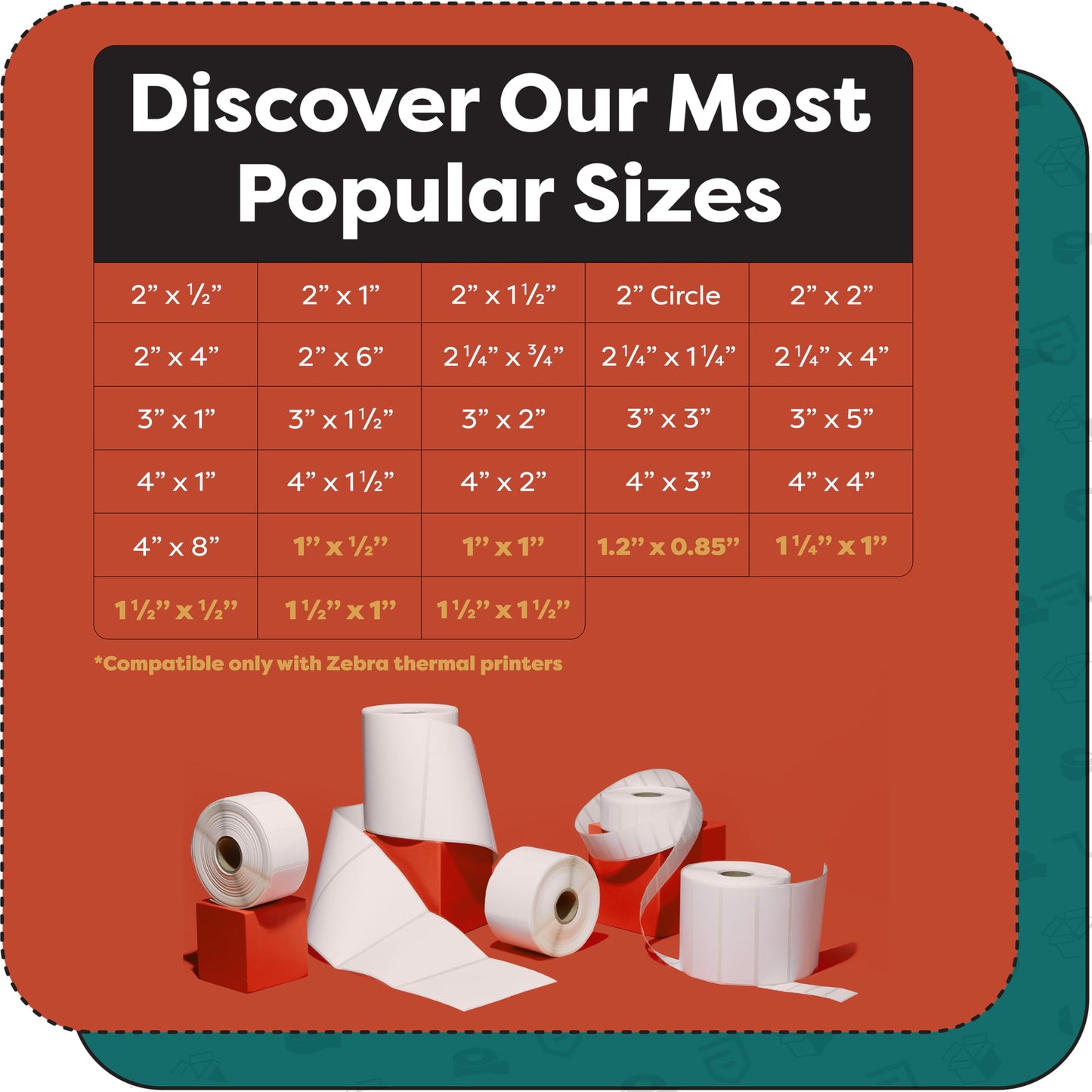 Aegis Adhesives - 2 1/4" X 1 1/4" Direct Thermal Labels (12 Rolls, 1000 Labels/Roll) for Barcodes, Address - Perforated, Compatible with Rollo, Zebra, and Other Desktop Label Printers