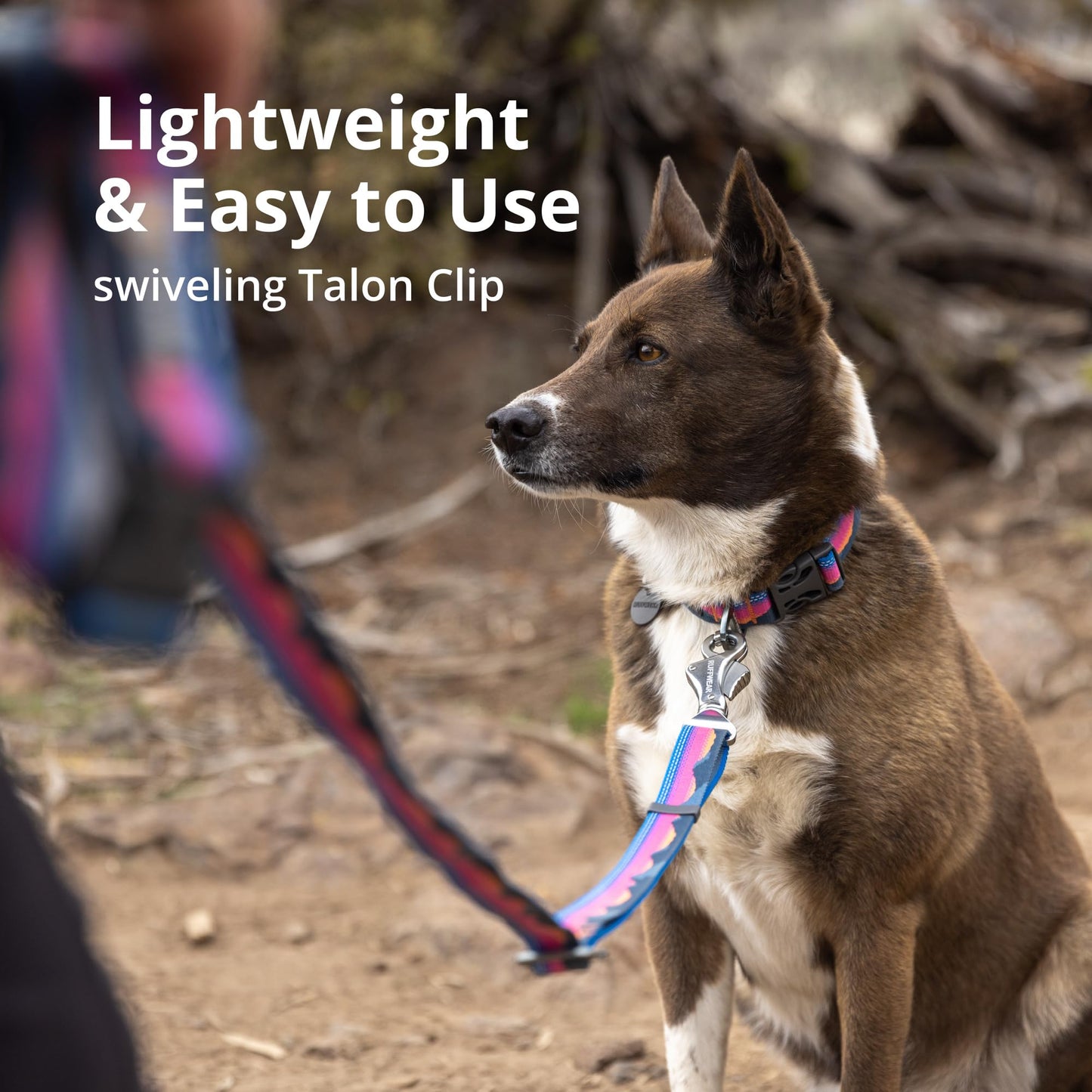 Ruffwear, Crag Ex Leash, Extendable Dog Leash, Hand-Held or Waist-Worn Reflective Lead, Rising Wave