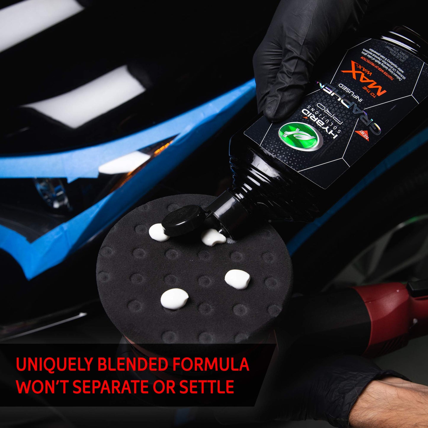 Turtle Wax 53479 Hybrid Solutions Pro to The Max Wax Graphene Liquid Wax, Patent-Pending Advanced Paint Protection, Extreme Gloss High Shine Finish, for Cars Trucks and More, 14 oz. (Pack of 1)