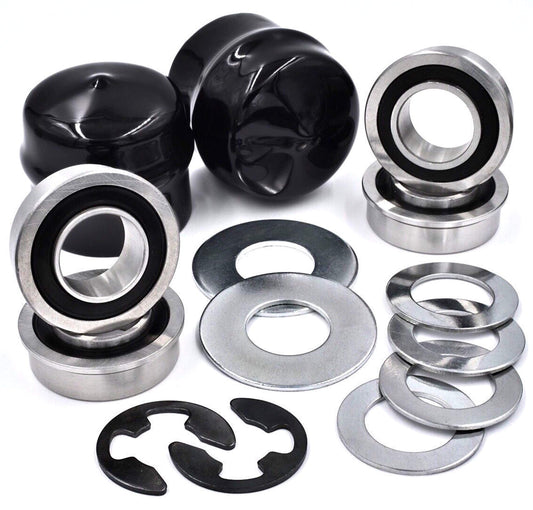 (4 Pack) HD Switch Front Wheel Bushing to Bearing Conversion Kit fits Snapper, Simplicity 1752171YP 1752171 1713167SM 4302 - OEM Upgrade Please Check Size