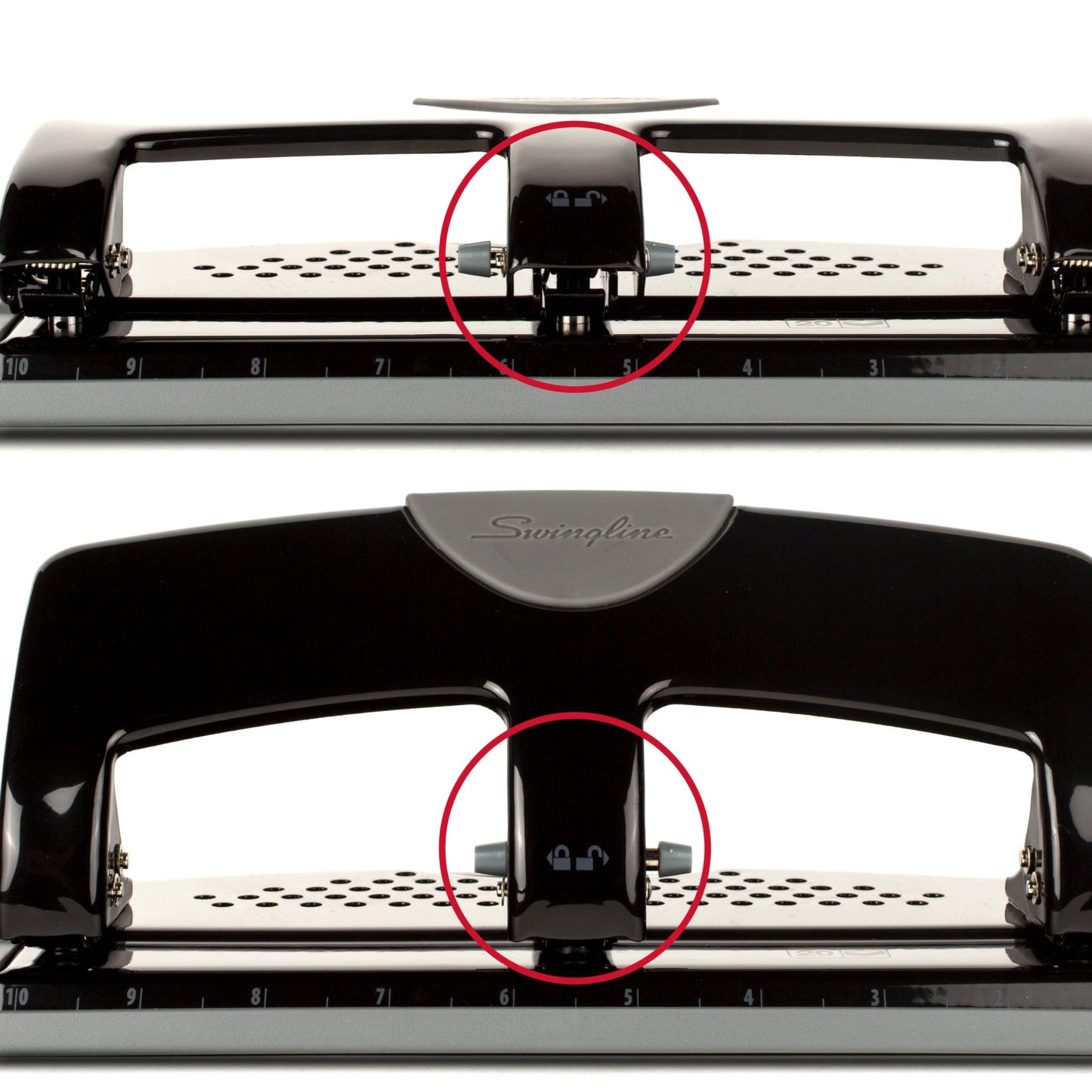 Swingline SmartTouch 3-Hole Punch, Reduced Effort, 20-Sheet Punch Capacity, 60% Less Effort Required (5050574133)