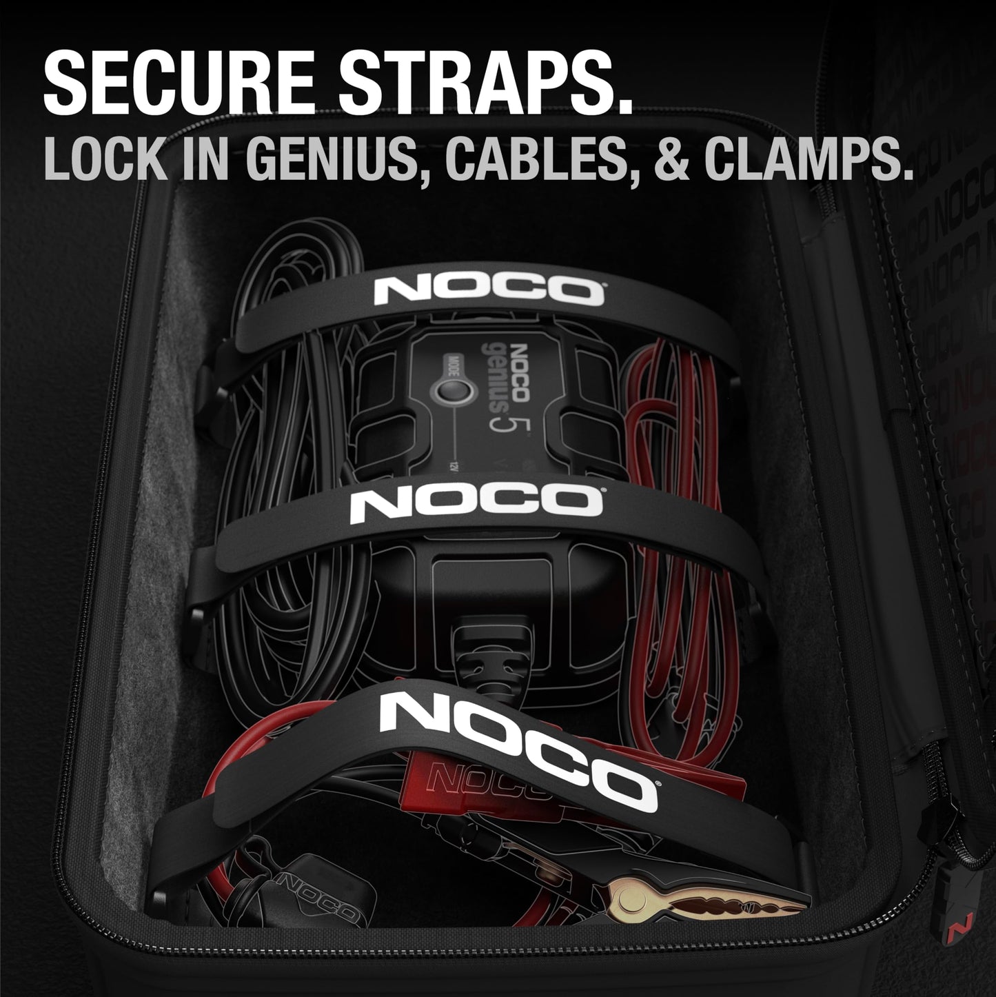 NOCO GC040 Universal EVA Protection Case for GENIUS1, GENIUS2, GENIUS5, and GENIUS10 Smart Battery Chargers
