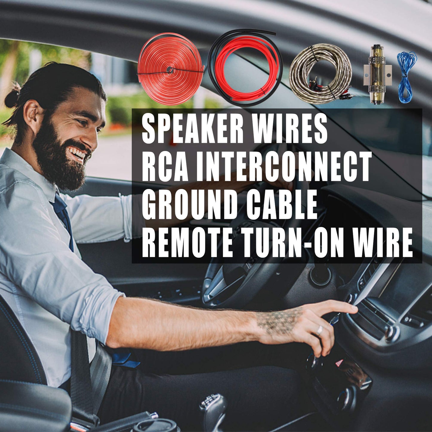 Welugnal 4 Gauge Amplifier Installation Wiring Kit – A Car Amplifier Wiring Kit Helps You Make Connections and Brings Power to Your Radio, Subwoofers and Speakers