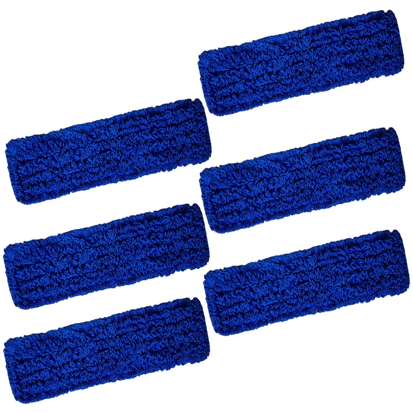 Kleen Handler 24 inch Microfiber Dust Mop | Medium Washable Commercial Mop Head Replacement, Pack of 6