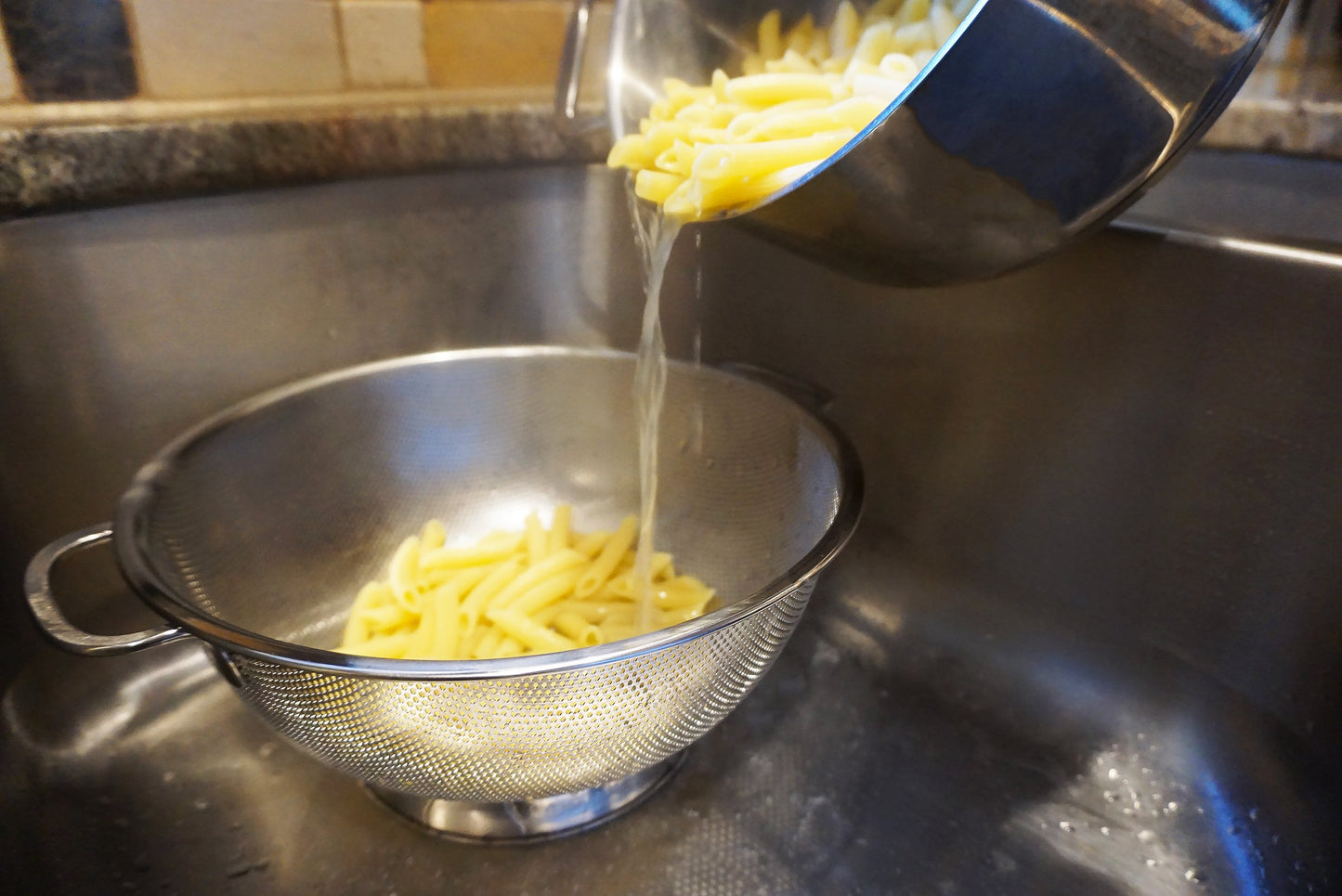 RSVP Endurance 5 Quart Precision Pierced Colander, 3.3 L, Silver