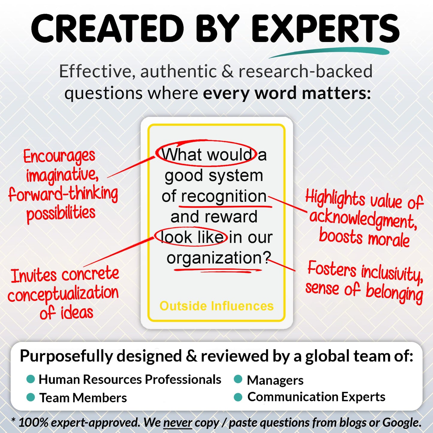 200 Conversation Cards for Teams - Meaningful Questions That Help Team Members Understand Each Other - Team Building Conversation Starter Card Game for Work - Office Icebreaker Conversation Card