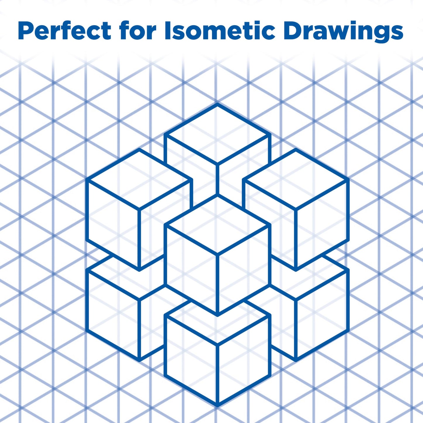 ALVIN Isometric Paper Pad 100 Sheets of 11" x 17" Model 1242-6, Drafting and Graph Paper, 20 Pound Acid-Free