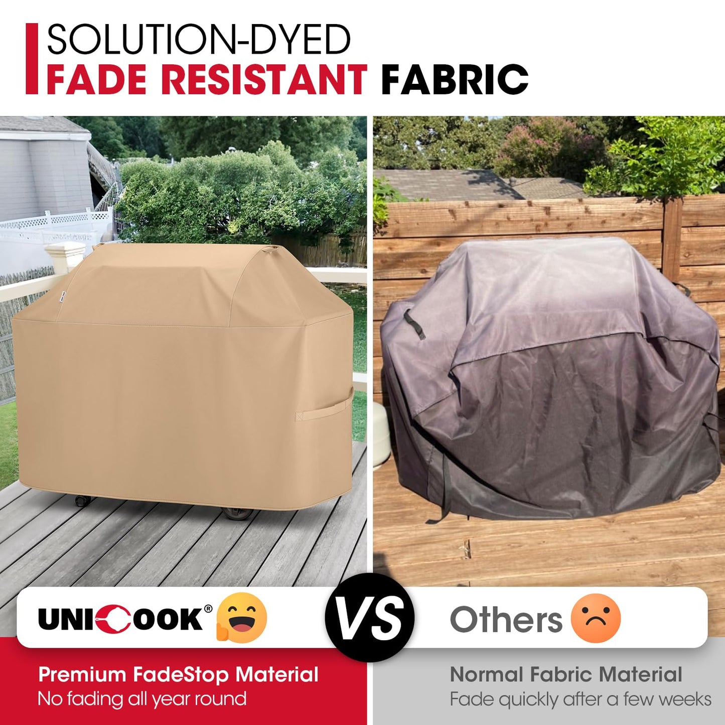 Unicook 70” Grill Cover, Light Brown