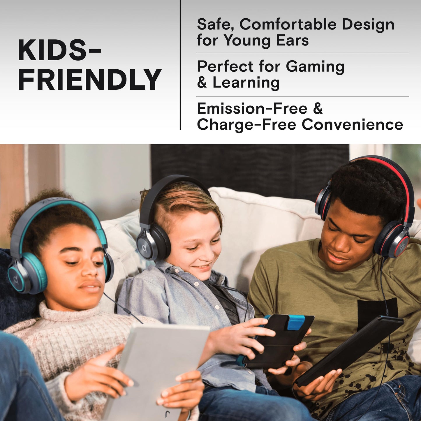 Artix® CL750 Premium Headphones Wired with Mic, Noise Cancelling On-Ear Comfort for Adults and Kids, Crystal Clear Sound for PC, Laptop and More, Durable and Stylish Wired Headphones(Aux Jack 3.5mm)