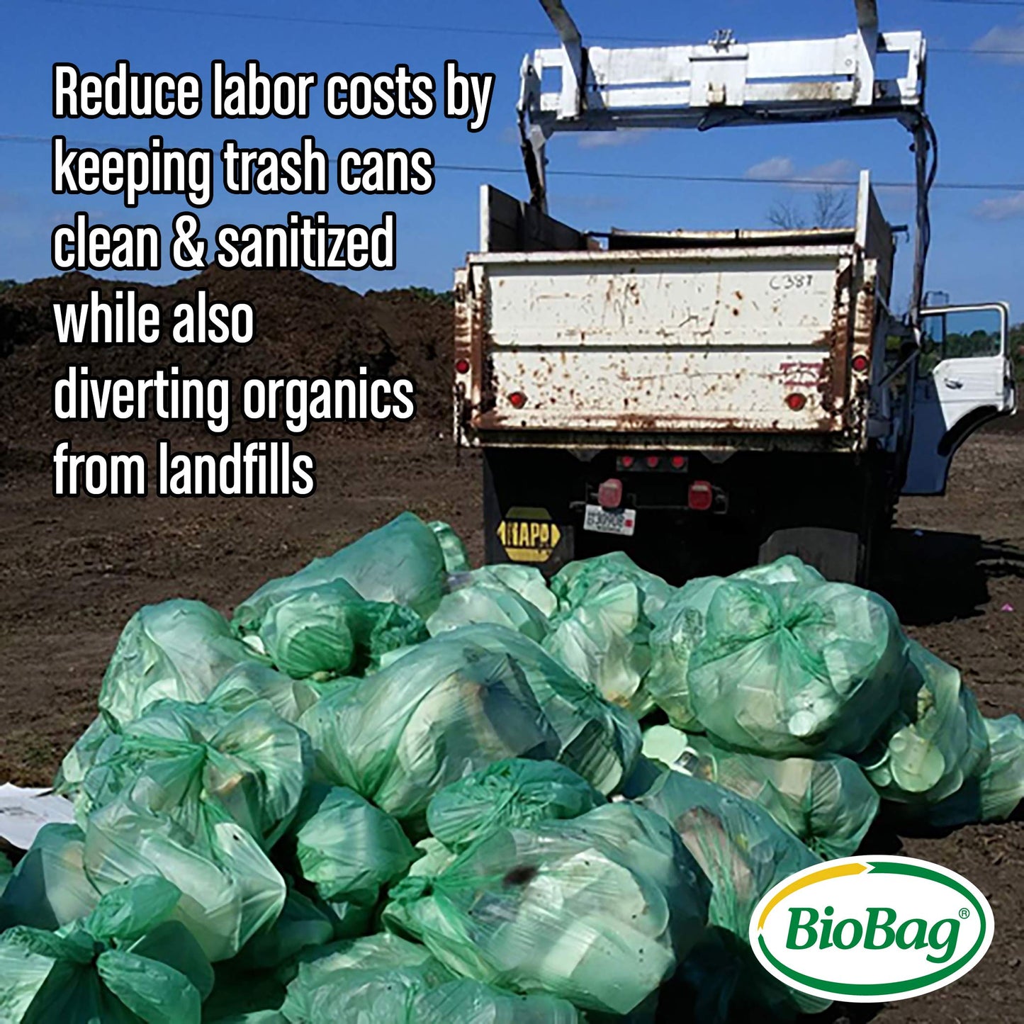 BioBag 23 Gallon Compostable Liner, 120 Bags