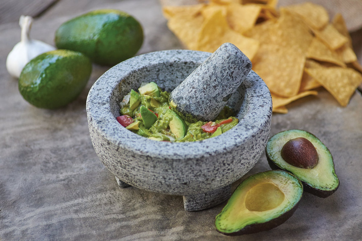 Fox Run 3867 Molcajete Mortar and Pestle, Granite Black