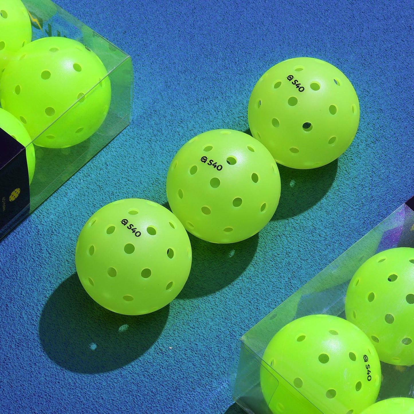 A11N S40 Outdoor Pickleball Balls- USA Pickleball Approved for Tournament Play 6/12Packs
