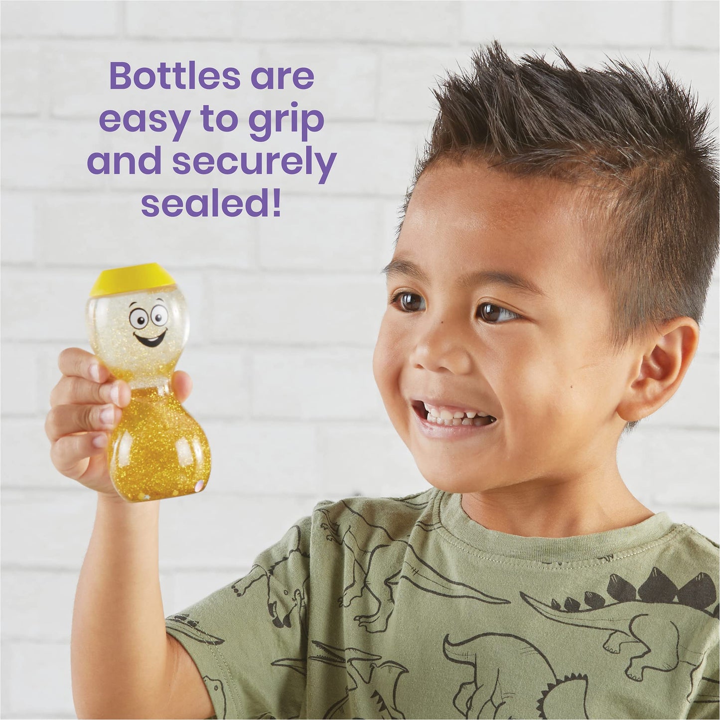 Hand2mind Express Your Feelings Sensory Bottles, Calm Down Corner Essentials, Visual Sensory Play, Play Therapy, Calming Toys for Kids With Anxiety, Mindfulness (Set of 4)