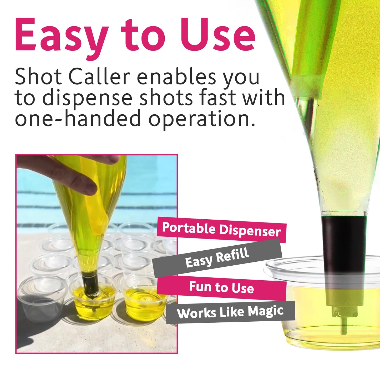 Shot Caller, Clear with black