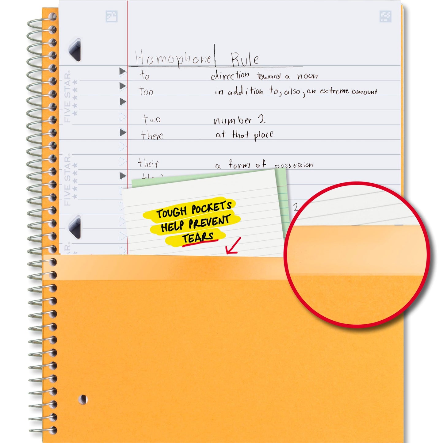 Five Star Spiral Notebook + Study App, 4 Pack, 1 Subject, Wide Ruled Paper, 8" x 10-1/2", 100 Sheets, Fights Ink Bleed, Water Resistant Cover, Purple, Pink, Gray and Blue (930105-ECM)