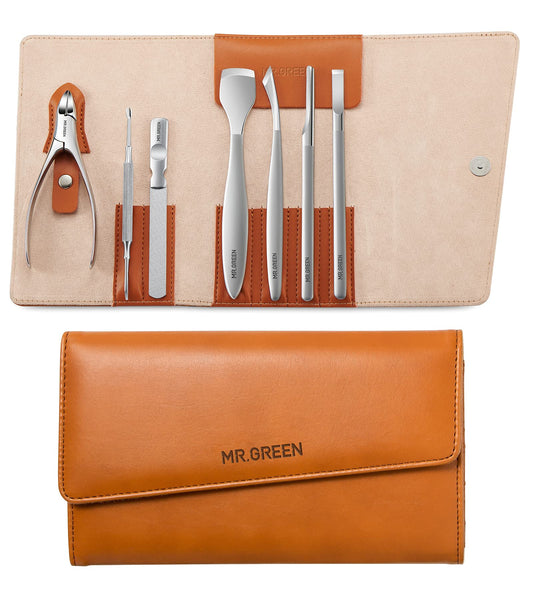 7Pcs Manicure Set,Professional Pedicure Knife Set,Ingrown Toenail Clippers Foot Care Tools, Ingrown Toenail Blade Tool,Foot Repair Sharp Blade Kit,Nail Care Knives Cuticle Remover