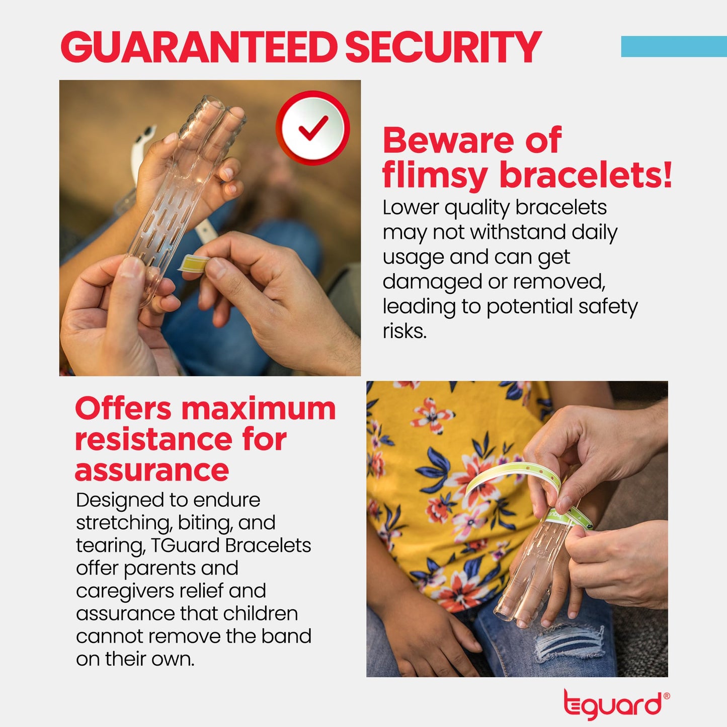 TGuard AeroThumb & AeroFinger Bracelets – Authentic, Non-Rip Wristbands to Secure ThumbGuards and FingerGuards – Finger & Thumb Sucking Deterrent – Supports Thumb & Finger Habit Prevention – 60 Pcs