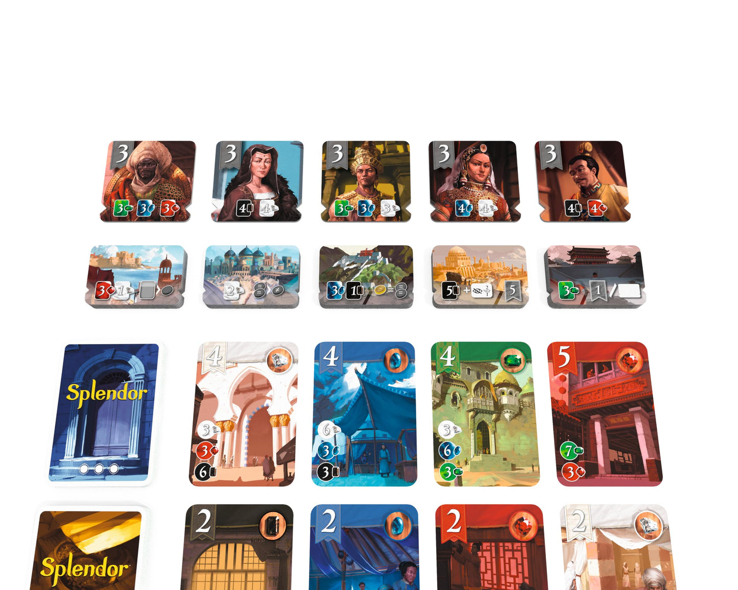 Splendor: The Silk Road (English) - Board Games - Strategy/Expansion - Master New Trading Routes and City Challenges - Ages 10+ - 2 to 4 Players - 30 Minute Playtime - Made by Asmodee