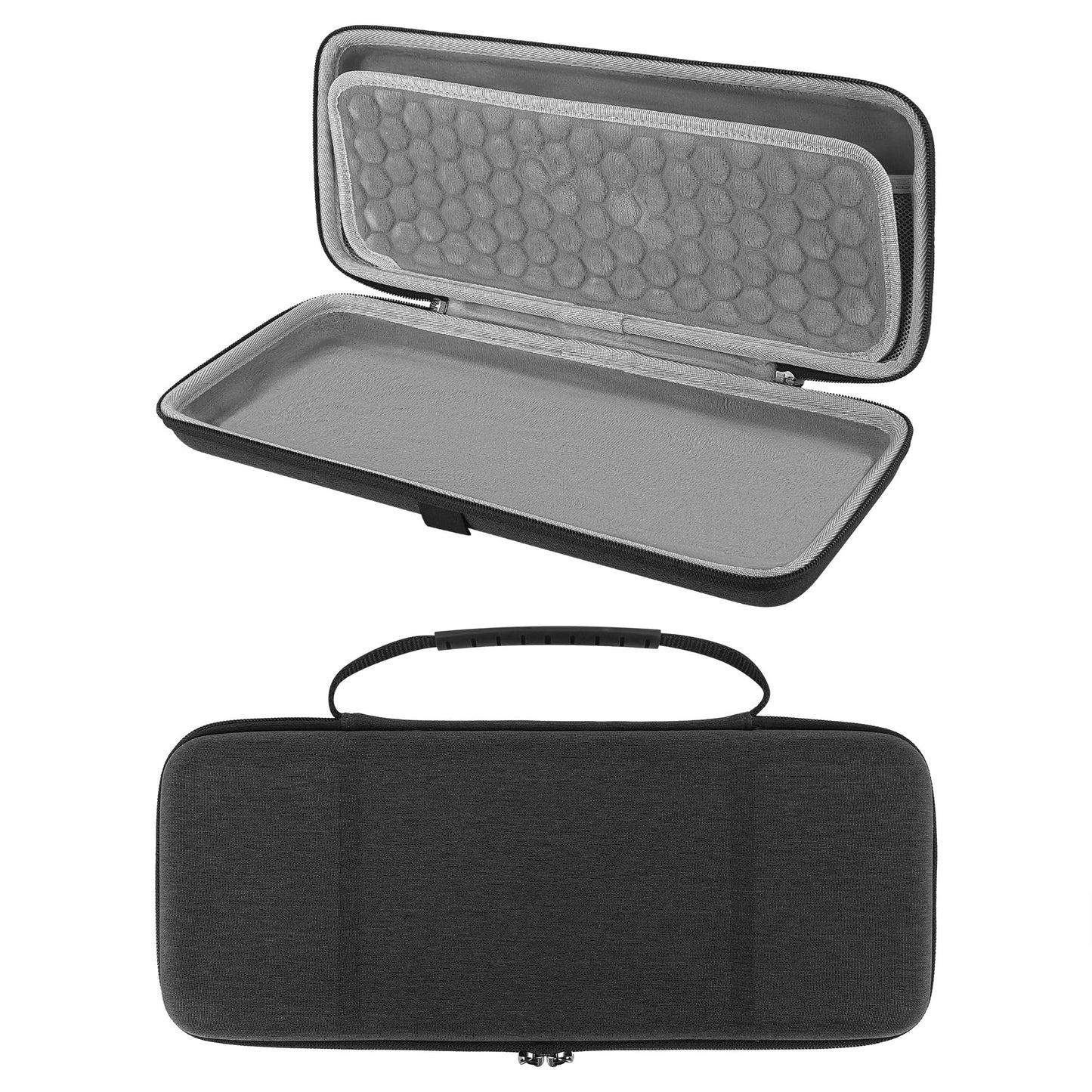 Geekria 65% Compact Keyboard Case, Hard Shell Travel Carrying Bag for 68 Keys Compact Keyboard, Compatible with Keychron K6/ K6 Pro/Keychron Q2 Pro/ Q2 Max, HyperX Alloy Origins 65 Keyboard