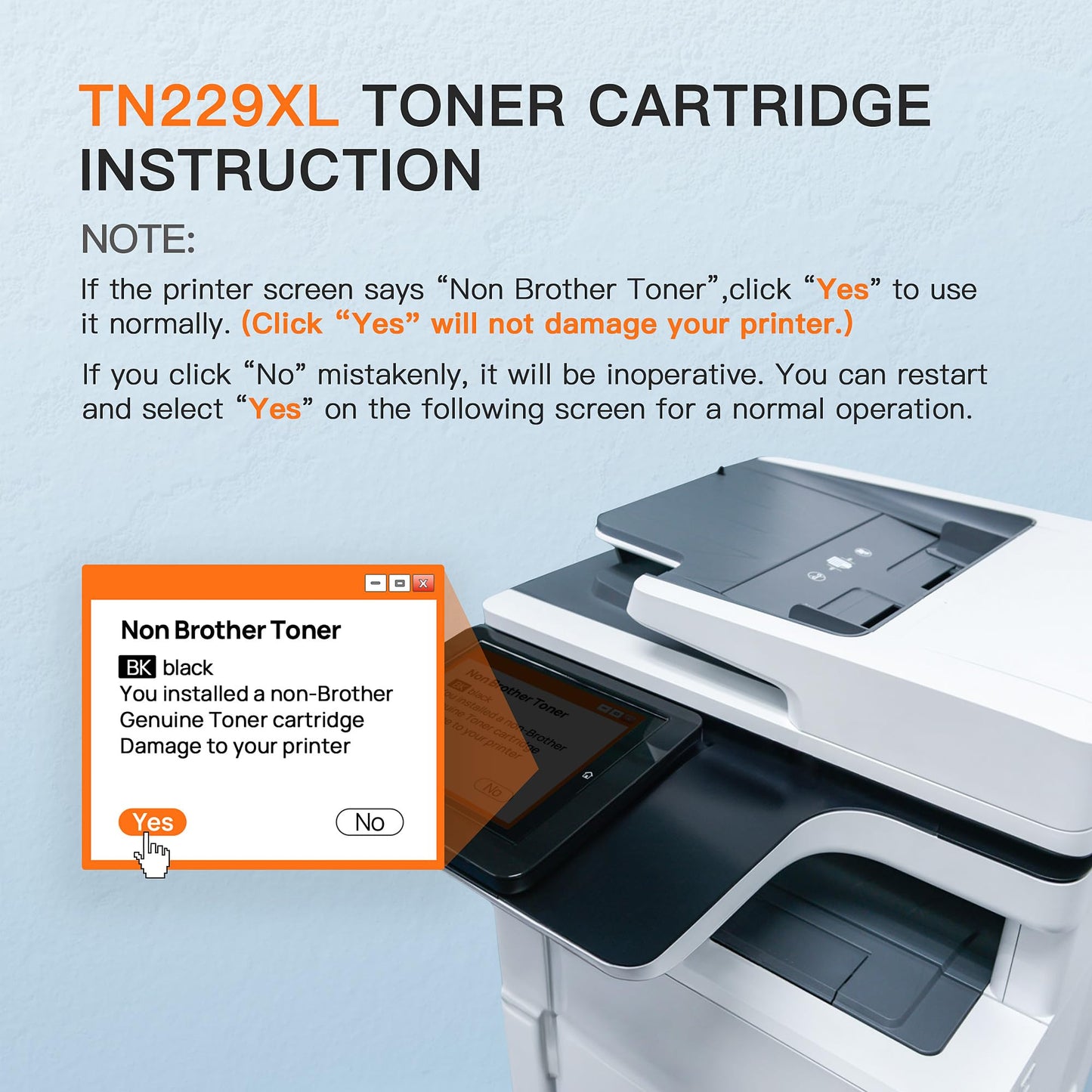 (Newest Chip) TN229XL Toner Cartridges 4 Pack Compatible Replacement for TN229XL TN-229XL TN229 XL for MFC-L3720CDW MFC-L3780CDW HL-L3220CDW HL-L3280CDW Printer High Capacity (BK/C/M/Y)