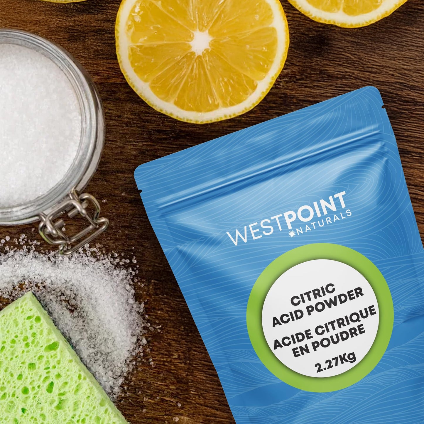 Westpoint Naturals Pure Food Grade Citric Acid Powder 2.27 Kg (5 Lb) - Natural Cleaner, Cooking Ingredient, DIY Bath Bombs Material