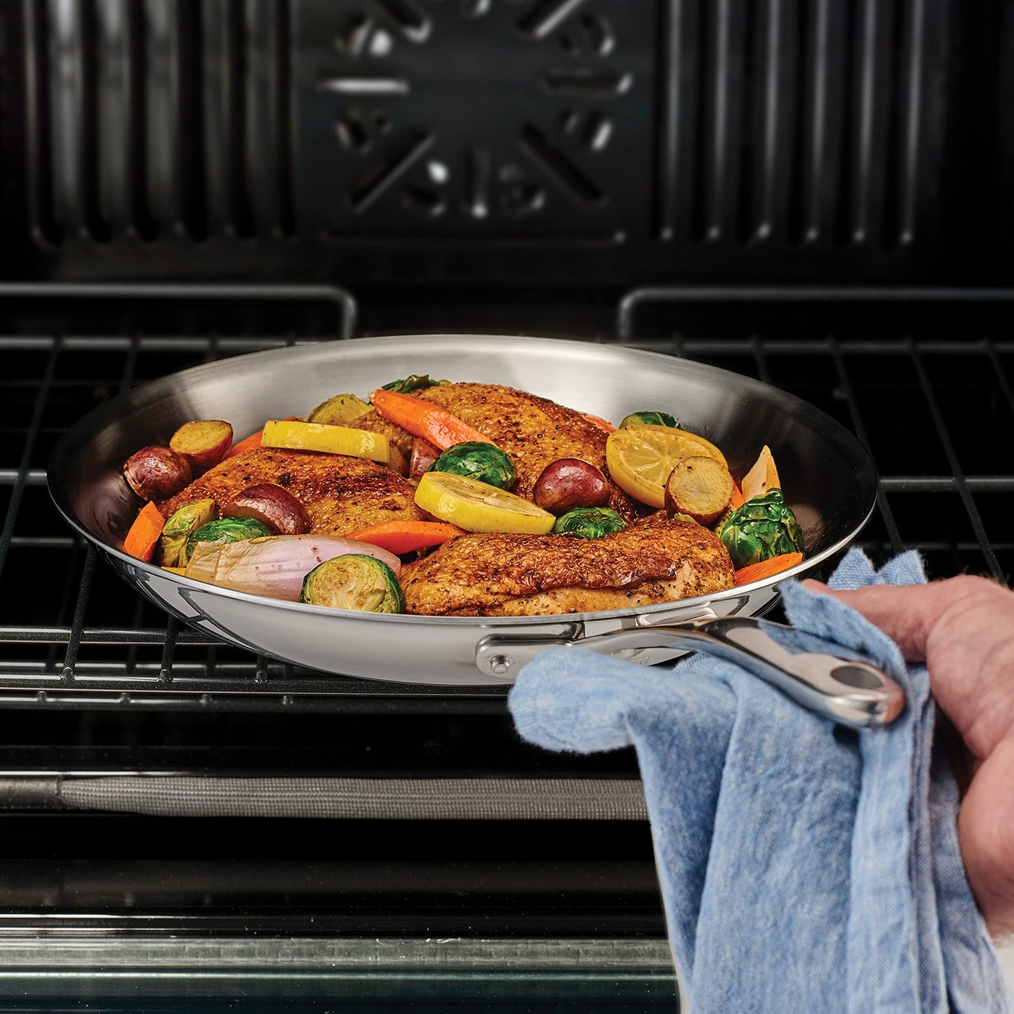 Tramontina Fry Pan Tri-Ply Clad (12 in), 80116/028DS
