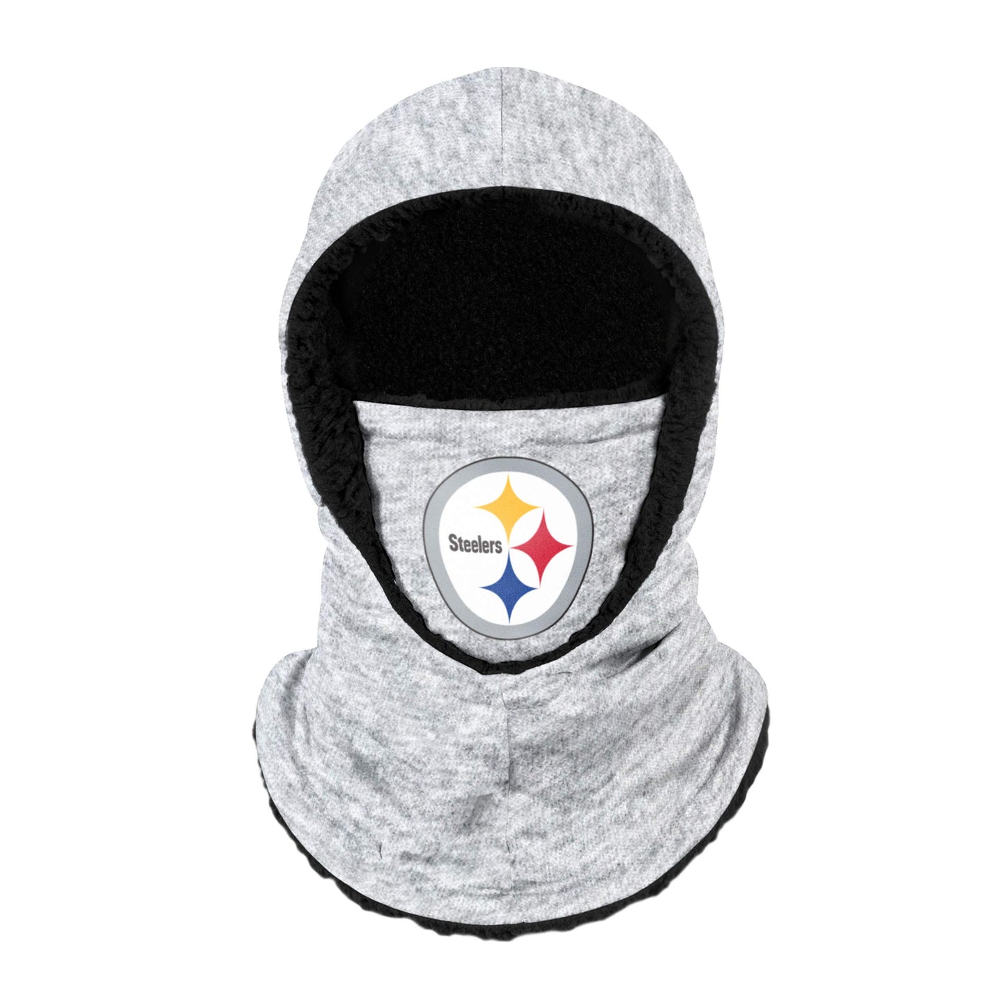 Pittsburgh Steelers NFL Heather Grey Big Logo Balaclava Hooded Gaiter