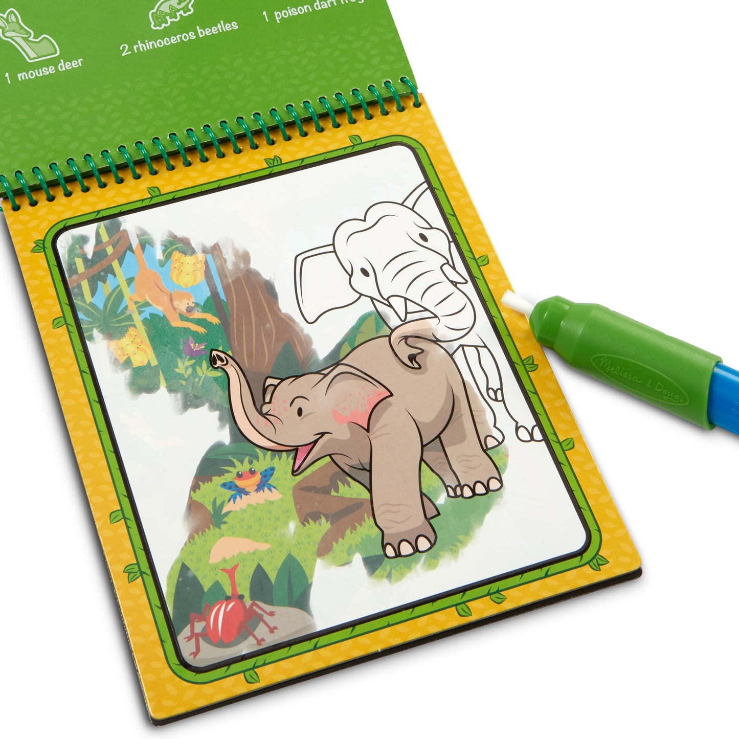 Melissa & Doug On the Go Water Wow! Mess Free Coloring Book, Reusable Water-Reveal Activity Pad, 3-Pack, Jungle, Safari, Farm, Travel Toys, Party Favors, for Toddlers & Kids Ages 3+ - FSC Certified
