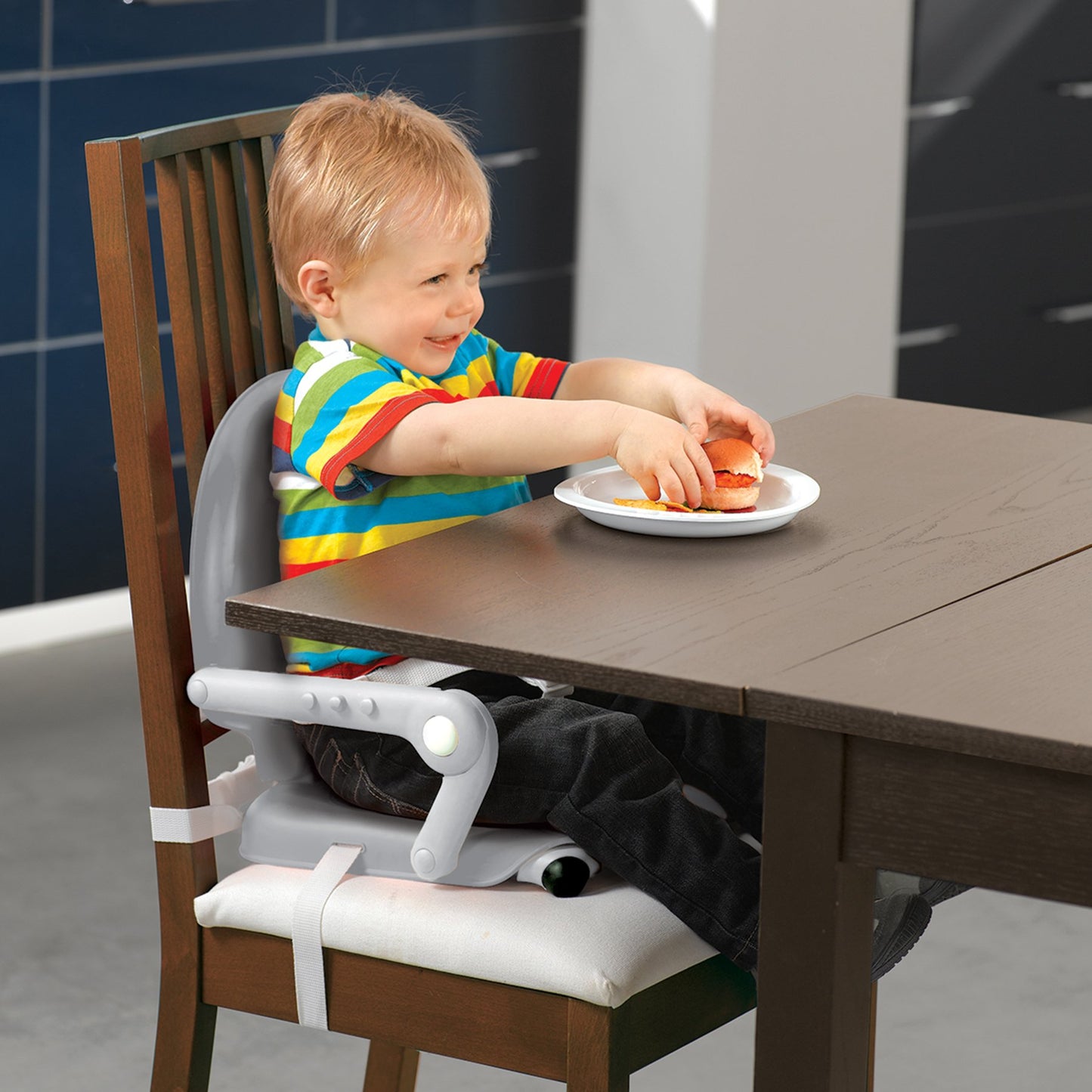Chicco Pocketsnack Booster Seat, Grey