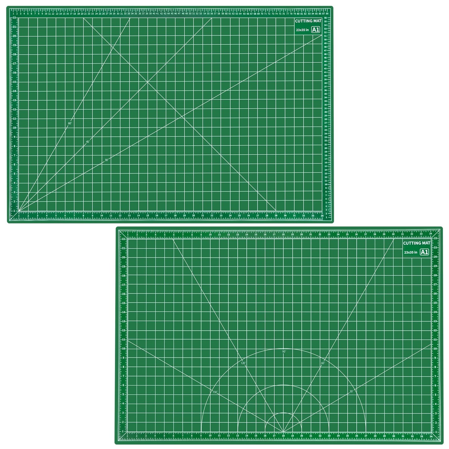 Tujurich Self Healing Cutting Mat, 35" x 23", Double-Sided Rotary Cutting Mat for Sewing, Quilting, Scrapbooking, Fabric & Craft Cutting Board, 90 x 60 cm (A1)