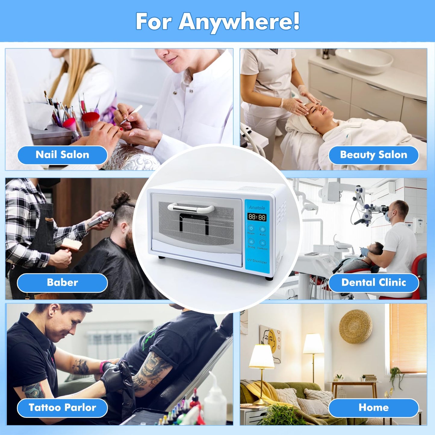 Anatole Nail Tool Machine 10L 160W