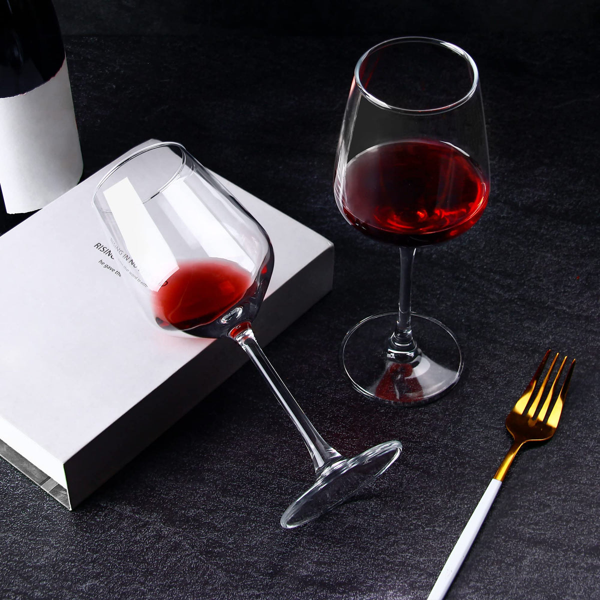 CZUMJJ Wine Glasses set of 12, 12 oz Durable Red White Wine Glasses for Wedding, Party, Dishwasher Safe