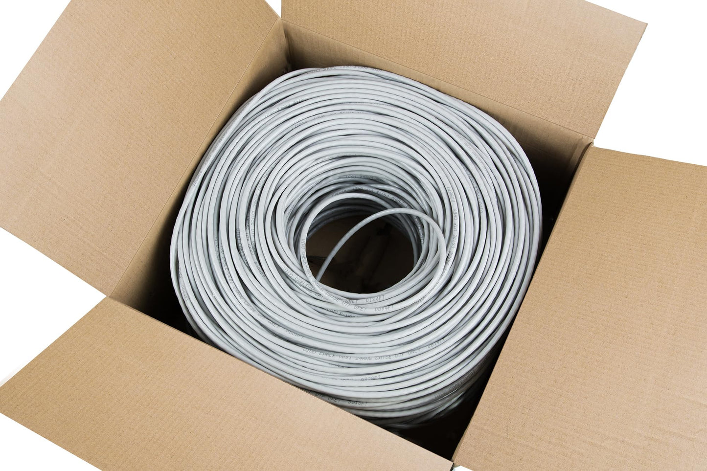 VIVO 500 ft Bulk Cat6 Wire, CCA Ethernet Cable, 23 AWG, UTP Pull Box, LAN Network, Gray, CABLE-V006