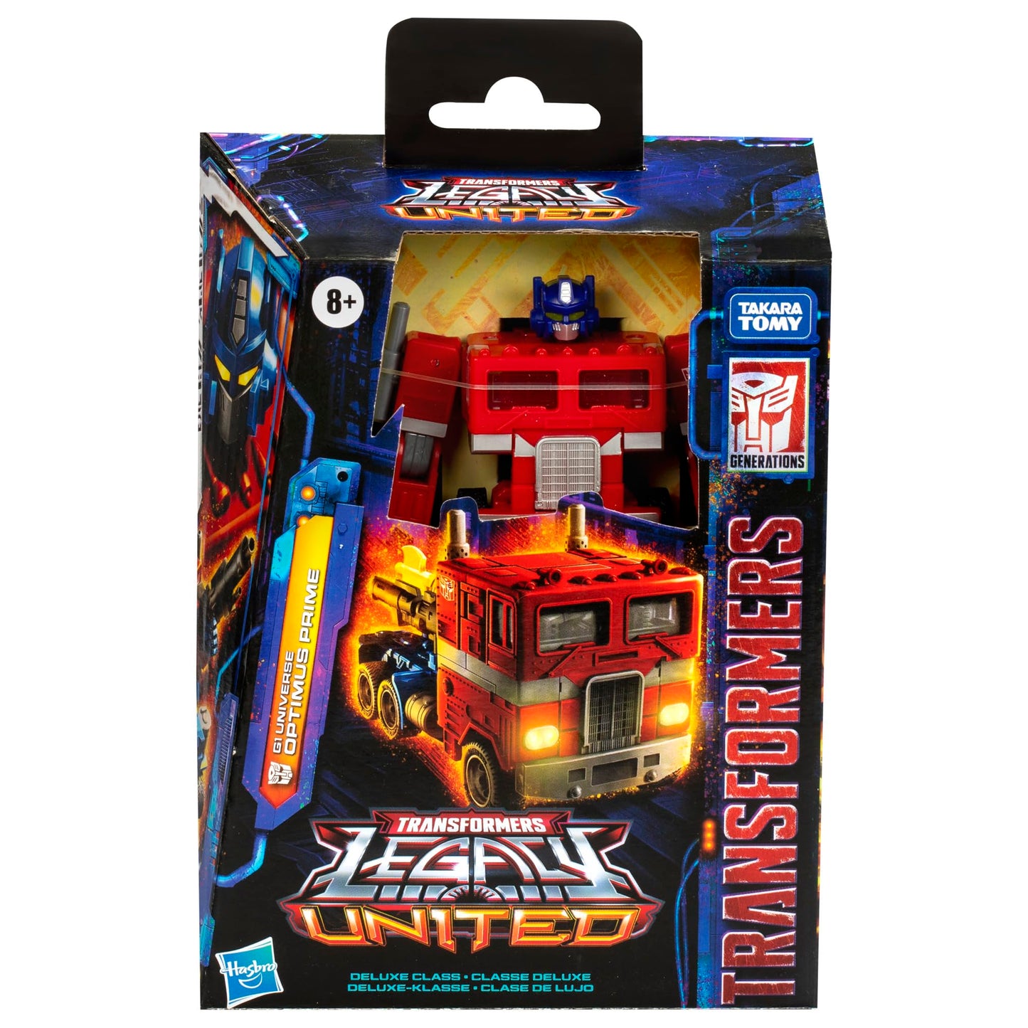Transformers Legacy United Deluxe Class G1 Universe Optimus Prime, 5.5-inch Converting Action Figure, for Boys and Girls Ages 8+