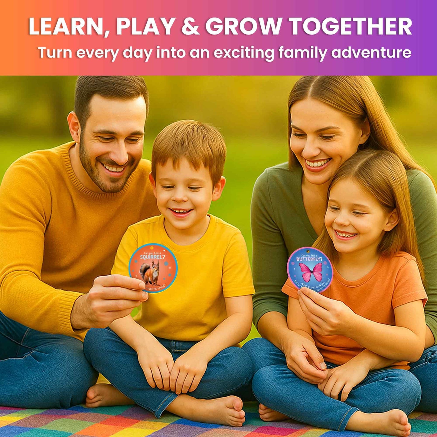 QUOKKA Scavenger Hunt Game for Toddlers 3-5 - 200 Toddler Activities Outdoor Indoor Cards Game Set - Fun Educational Play for Preschool Boys and Girls and Early Development