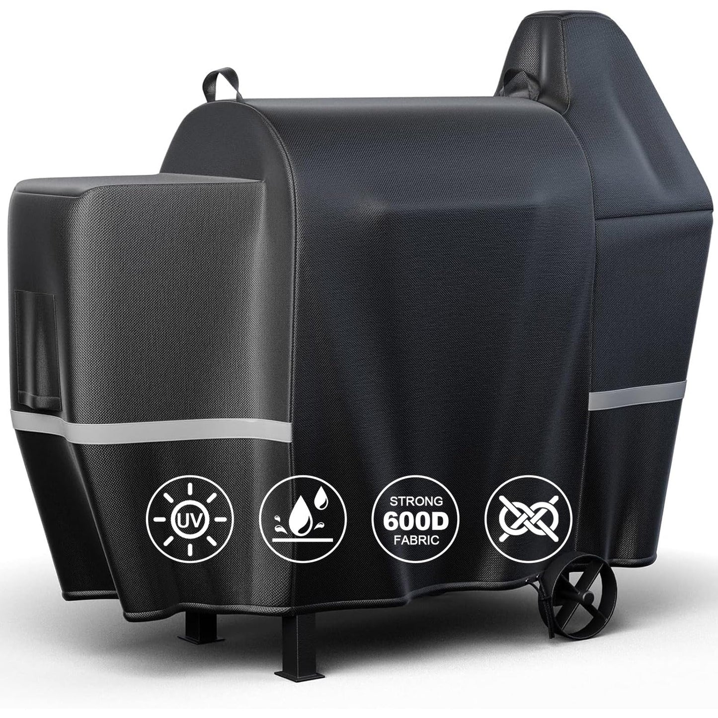 QuliMetal Grill Cover for Pit Boss Pro Series 850, 820 Deluxe/ 820D/ 820FB/ 820D3/ 820SC/ 820XL/ 820PS1/ 820CS1 Competition, Sportsman 820 Wood Pellet Grills, Z Grill 700 Series, 600D Heavy Duty