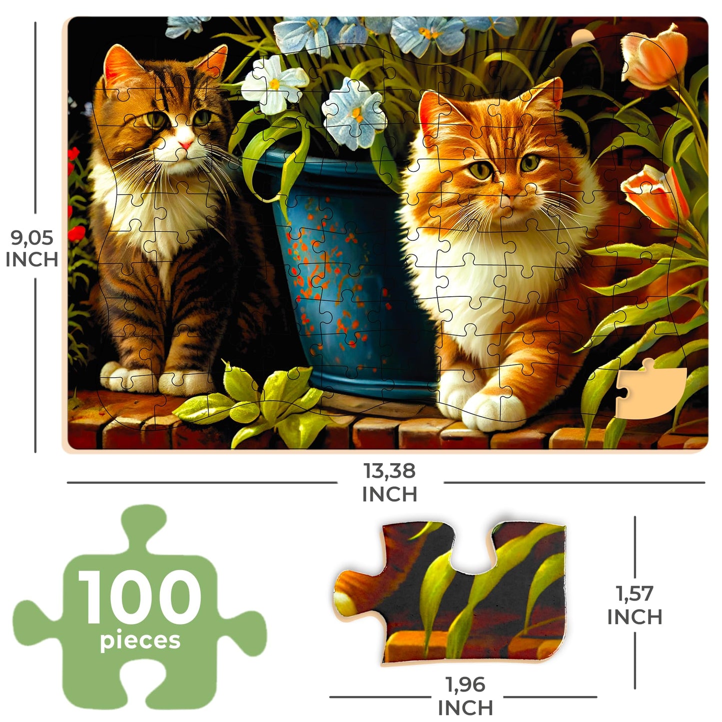 QUOKKA 100 Pieces Dementia Puzzles for Elderly - Large Piece Activities Products for Seniors - Adults 3 Alzheimers Jigsaw Puzzle Games with Beavers - Cognitive Gifts Toys - Men and Women