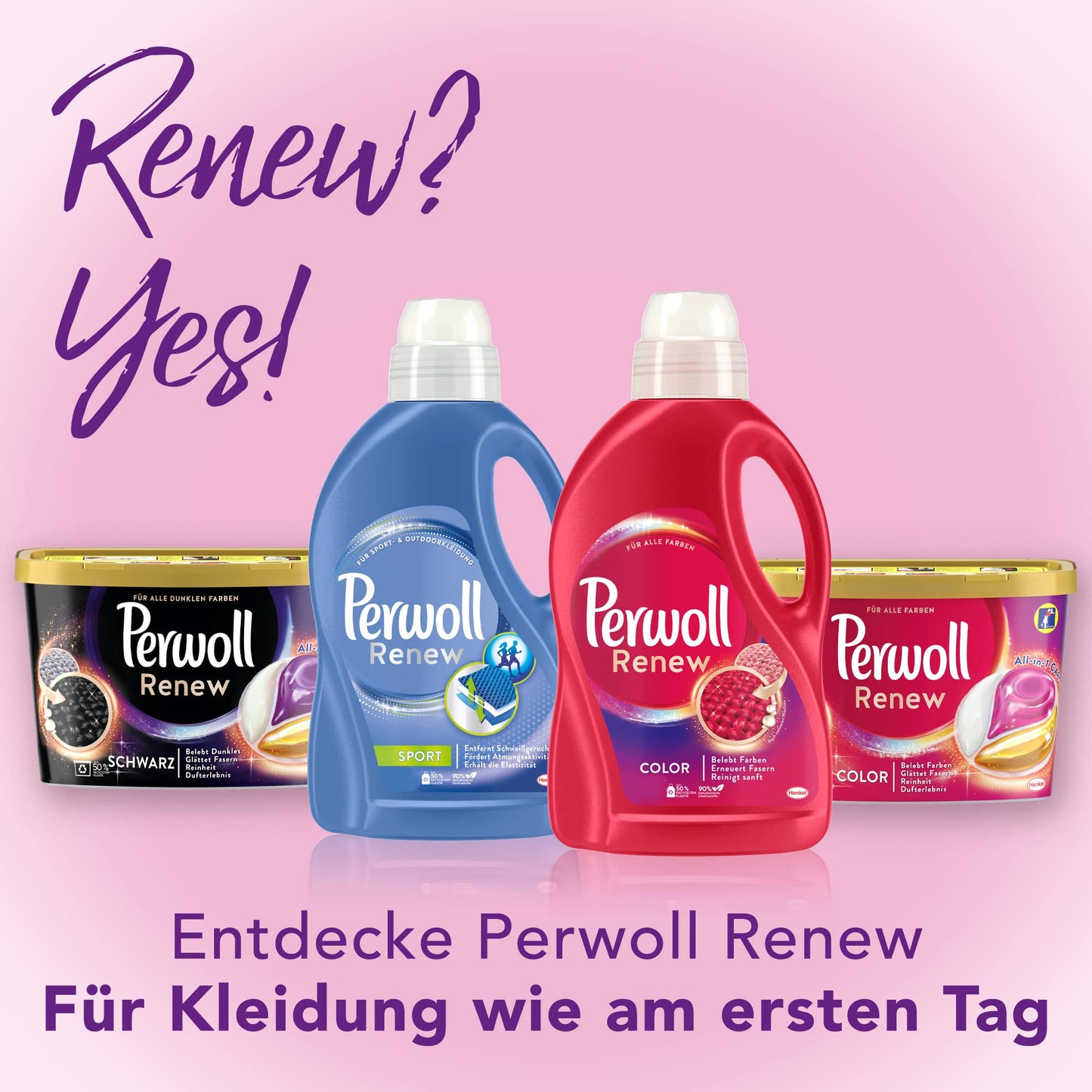 Perwoll Renew Wool & Fine Fabric Care Liquid Detergent for Wool, Silk and Fine Fabrics (1 x 21 Wash Loads)
