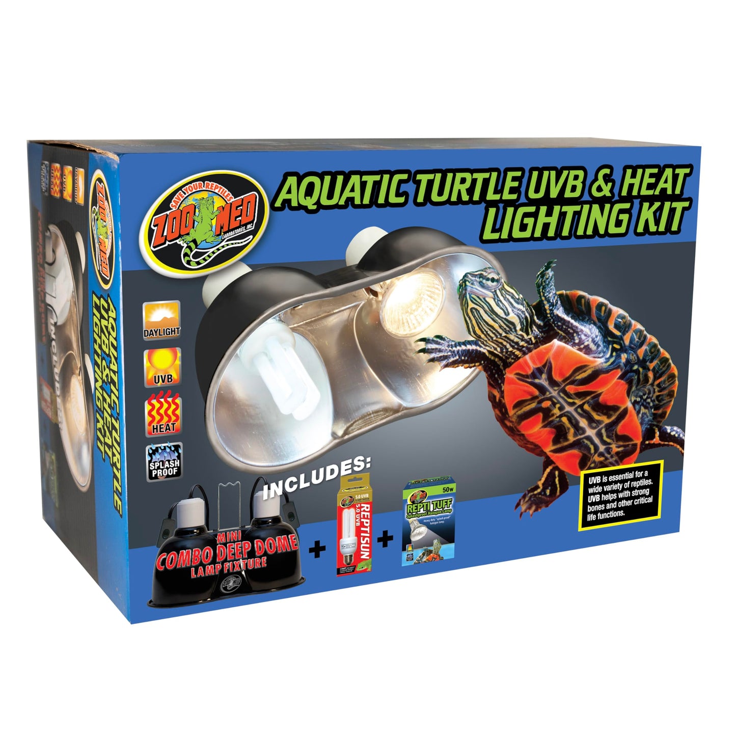 Zoo Med Aquatic Turtle Uvb & Heat Lighting Kit