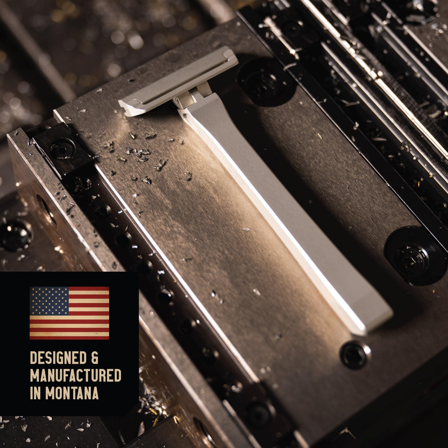 Proof Single Blade Razor for Men Pivoting Head Made in USA - CNC Machined Aluminum Easy Blade Replacement - Includes Genuine Leather Travel Case and Safety Razor Blades