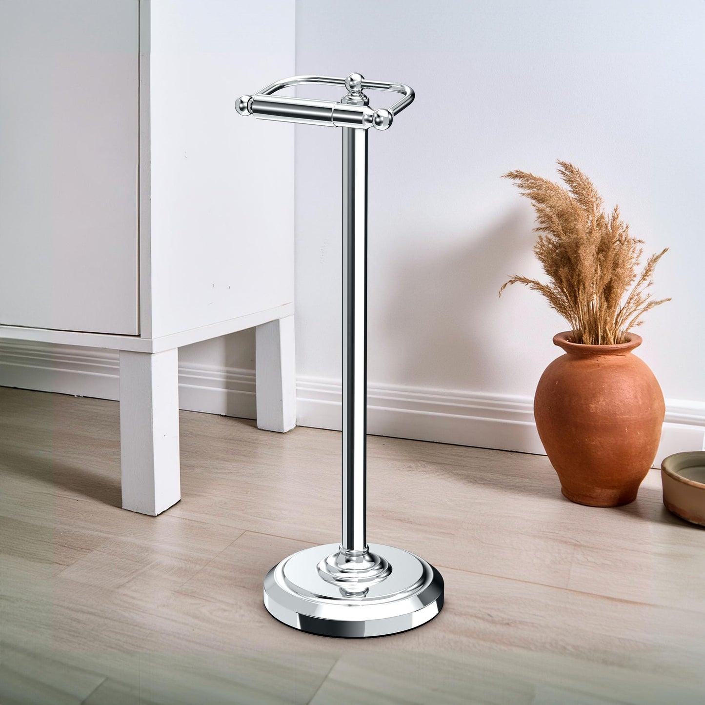 Gatco 1436C Designer II Pedestal Paper Holder, Chrome