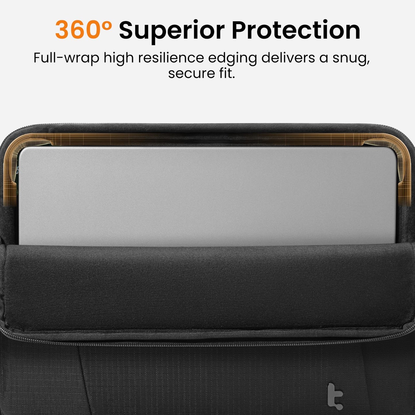 tomtoc Slim & 360° Protective Laptop Sleeve for 13-inch MacBook Air M5/A3449 (2026), M4/A3240, M3/A3113, M2/A2681 M1/A2337, Water-Resistant Case with CornerArmor, Fits 13" MacBook Neo & MacBook Pro