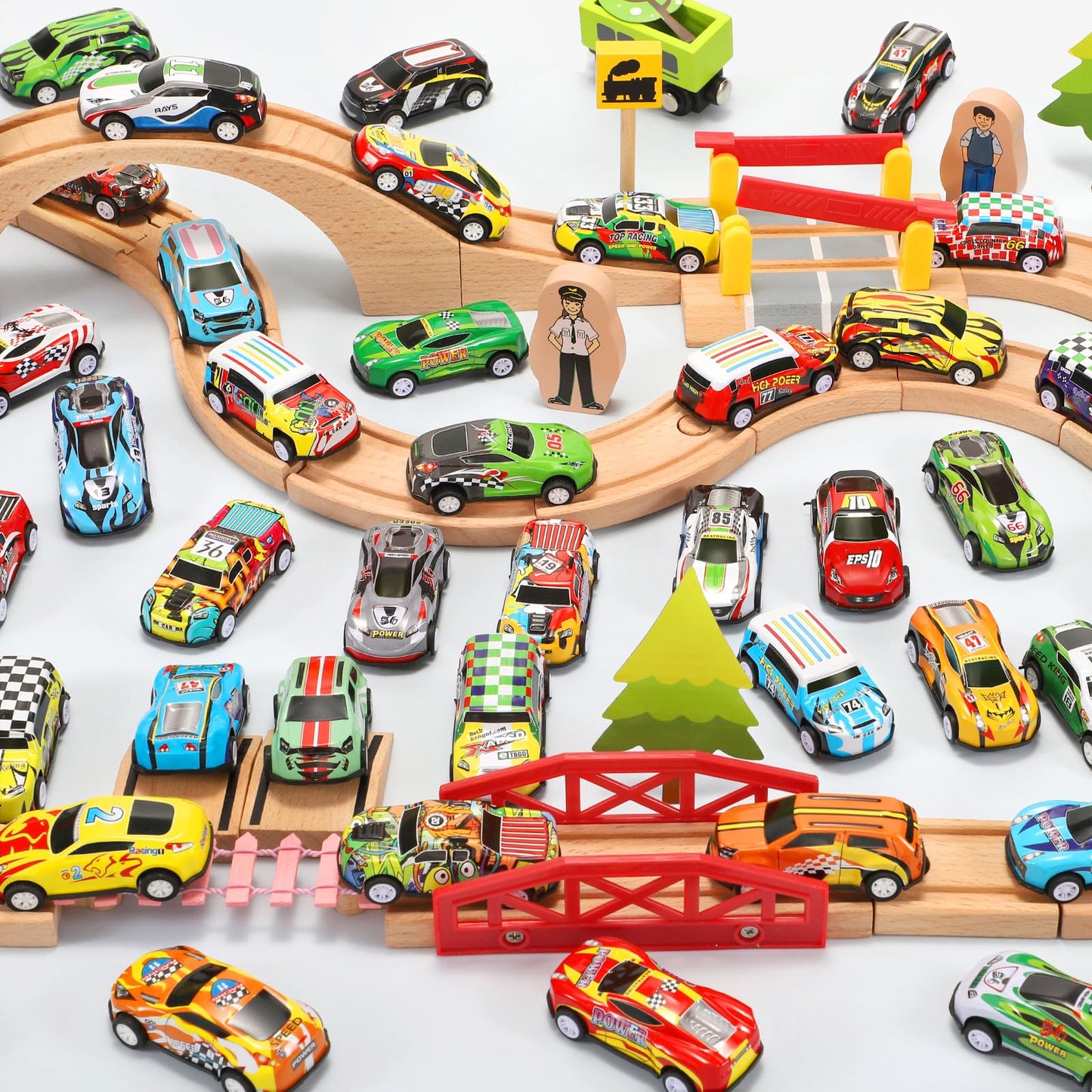SevenQ Toy Cars Party Favors for Kids, 72Pcs Pull Back Cars Playsets with Storage Box, Mini Toys Race Cars for Boys Girls Toddler Bulk Toy, Goodie Bags Stuffers Carnival Prizes Rewards Fidget Toys