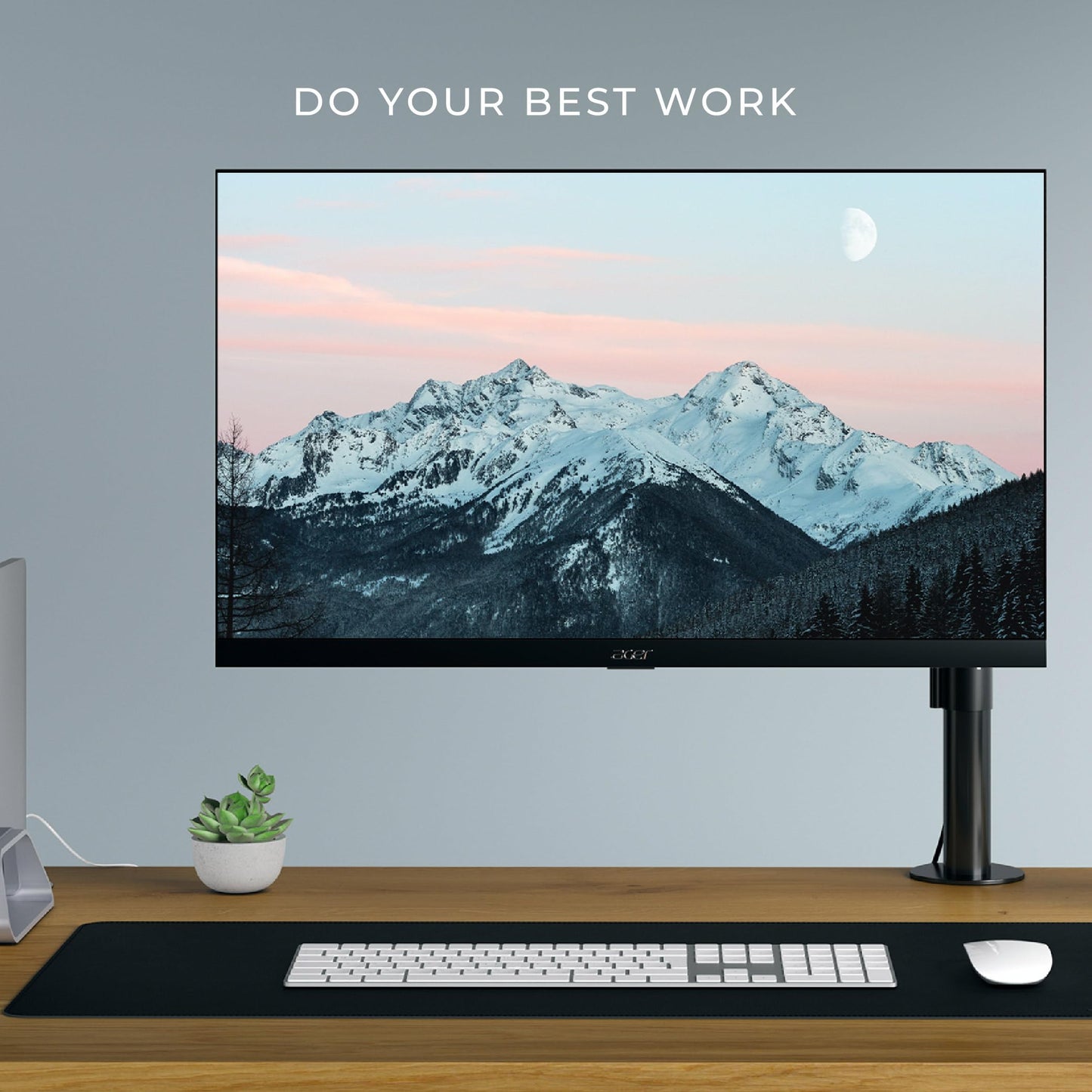 HumanCentric VESA Mount Compatible with Acer Monitors SA241Y bi, SA271 bi, SB241Y Abi, SB271 bi, RL242YE, R242Y Ayi and R270 SMIPX and Viewsonic VX2776-smhd-2 and VX2476-smhd-2