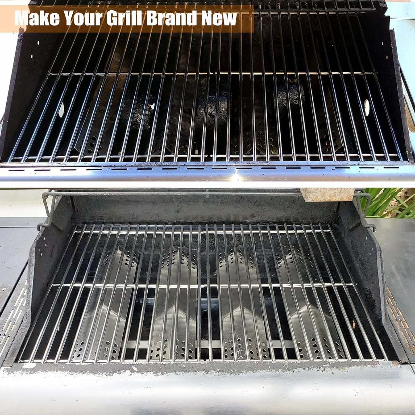 GFTIME 17-1/4" x 26-1/2" Cooking Grate for Nexgrill 4-5 Burner Grills 720-0783E 720-0697 720-0888 720-0783C, Grill Grid Replacement Part for Charbroil, Master Forge, Broil Mate 7020-54, Huntington