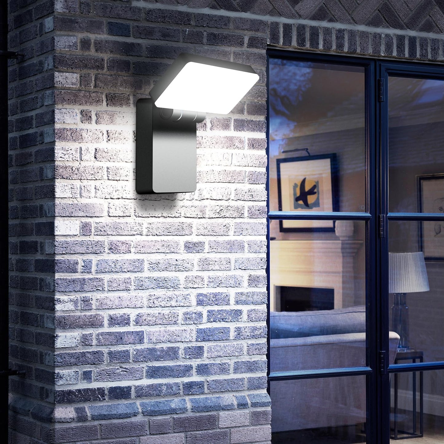 40W LED Wall Lights Outdoor Rotatable 360 Degree LED Wall Pack 4000LM 5000K Security Flood Light Switch Control Waterproof IP65 for Garage Yard Barn Porch