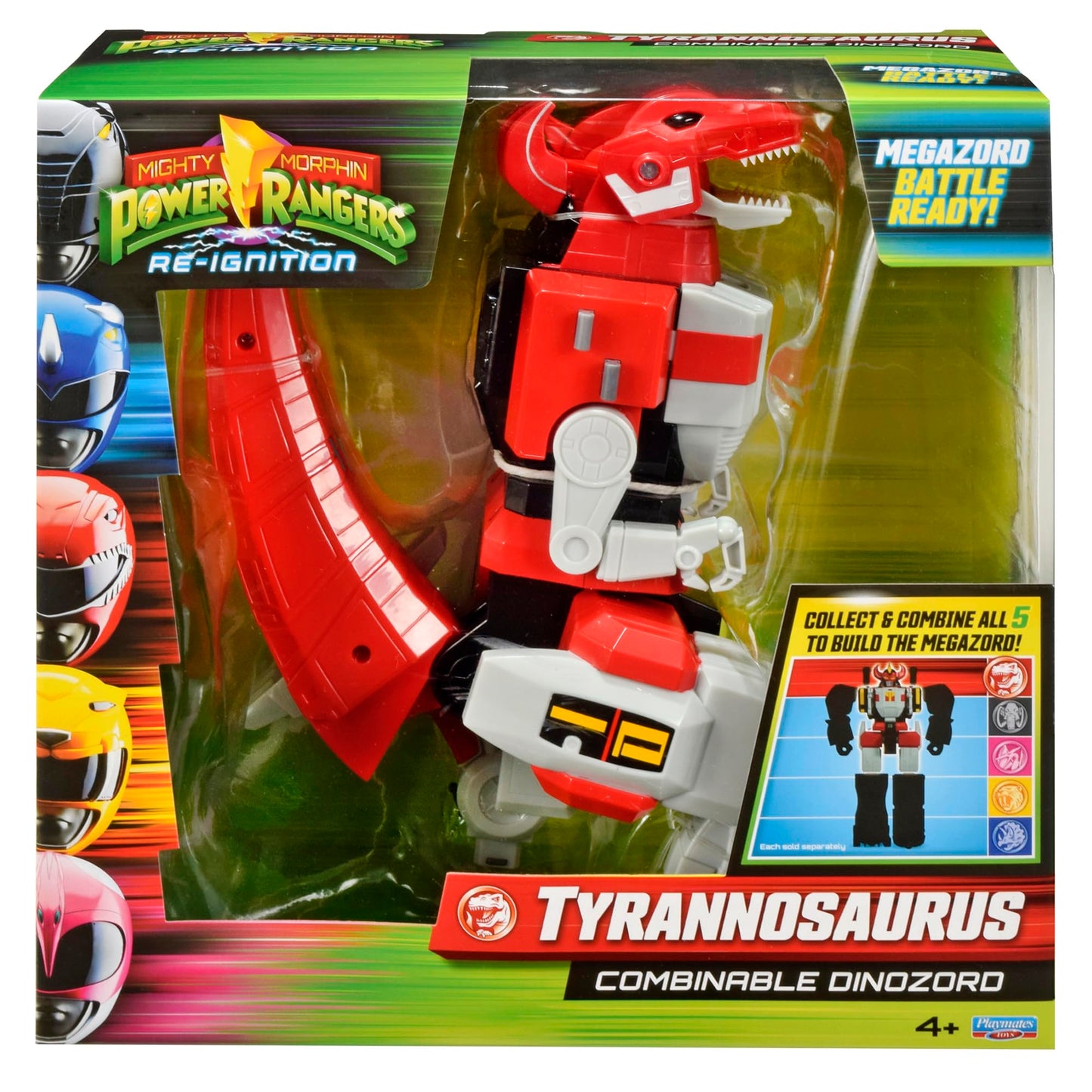 Mighty Morphin Power Rangers - Tyrannosaurus Rex Dinozord Figure - Playmates Toys