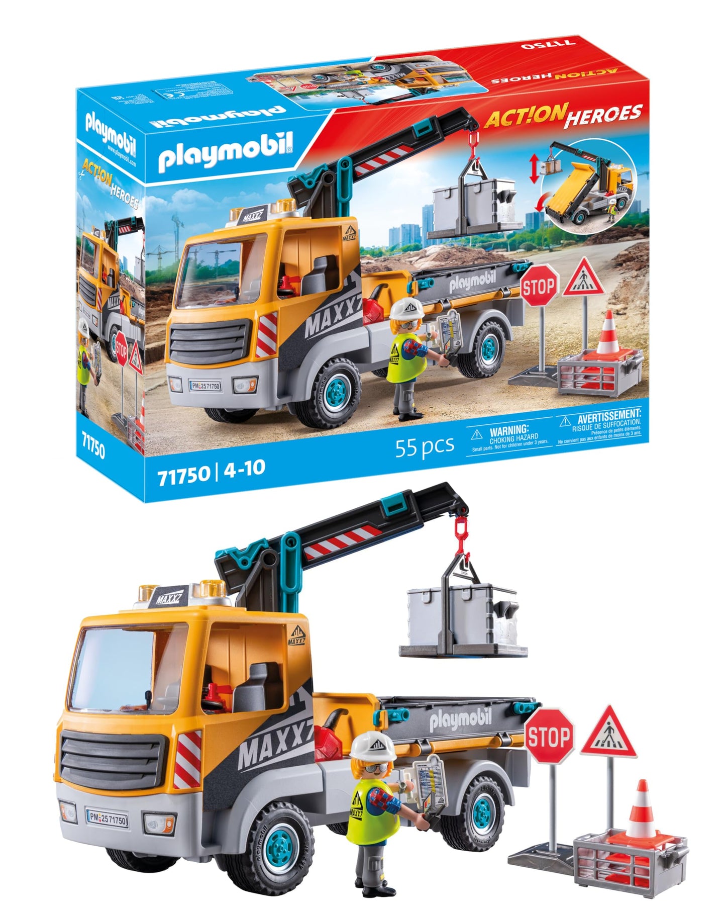 PLAYMOBIL Construction Truck with Crane