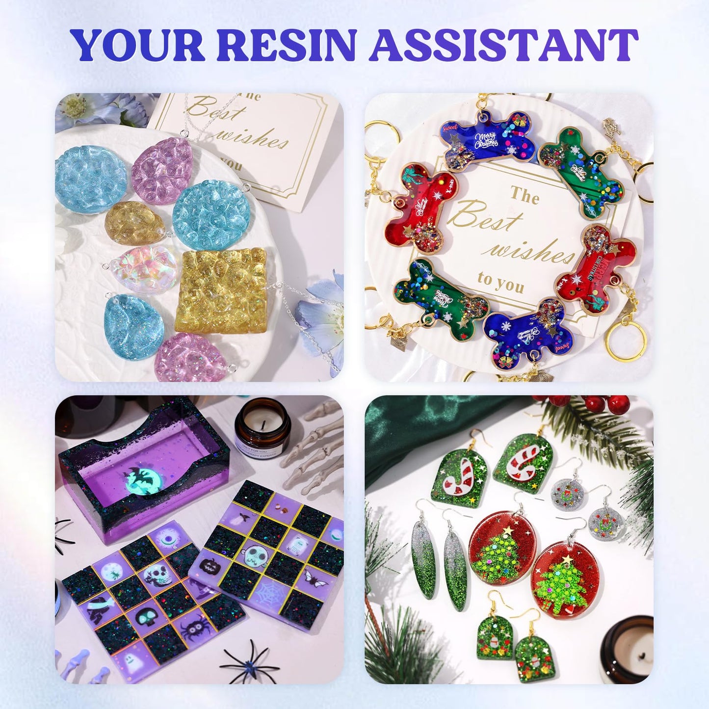 LET'S RESIN UV Light Advanced,Two-Sided Longer time Setting(2m,3m,5m) UV Resin Light with 36 LED Beads, Large Size UV Lamp for Resin Curing, Résin Molds,DIY Craft Decor(Own Design Patent)